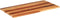 vidaXL - Tafelblad - 120x60x(2,5-2,7) - cm - massief - acaciahout