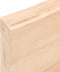 vidaXL - Tafelblad - 120x60x(2-6) - cm - onbehandeld - massief - eikenhout