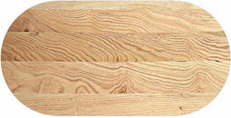 vidaXL - Tafelblad - 120x60x2 - cm - ovaal - massief - eikenhout
