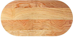 vidaXL - Tafelblad - 120x60x4 - cm - ovaal - massief - eikenhout - lichtbruin