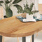 vidaXL - Tafelblad - 120x60x4 - cm - ovaal - massief - eikenhout - lichtbruin