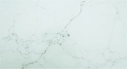 vidaXL - Tafelblad - 120x65 - cm - 8 - mm - gehard - glas - met - marmeren - design - wit
