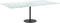 vidaXL - Tafelblad - 120x65 - cm - 8 - mm - gehard - glas - met - marmeren - design - wit