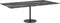 vidaXL - Tafelblad - 120x65 - cm - 8 - mm - gehard - glas - met - marmeren - design - zwart