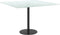 vidaXL - Tafelblad - 120x65 - cm - 8 - mm - gehard - glas - met - marmeren - design - wit