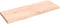 vidaXL - Tafelblad - 140x50x(2-6) - cm - onbehandeld - massief - eikenhout