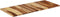 vidaXL - Tafelblad - 140x60x(2,5-2,7) - cm - massief - acaciahout