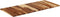vidaXL - Tafelblad - 140x60x(2,5-2,7) - cm - massief - acaciahout