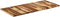 vidaXL - Tafelblad - 140x60x(2,5-2,7) - cm - massief - acaciahout