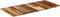 vidaXL - Tafelblad - 140x60x(2,5-2,7) - cm - massief - acaciahout