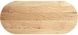 vidaXL - Tafelblad - 140x60x2 - cm - ovaal - massief - eikenhout