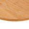 vidaXL - Tafelblad - 140x60x2 - cm - ovaal - massief - eikenhout - lichtbruin