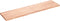 vidaXL - Tafelblad - 160x40x(2-4)cm - behandeld - massief - eikenhout - lichtbruin
