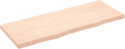 vidaXL - Tafelblad - 160x60x(2-6) - cm - onbehandeld - massief - eikenhout