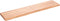 vidaXL - Tafelblad - 180x40x(2-6)cm - behandeld - massief - eikenhout - lichtbruin