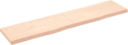 vidaXL - Tafelblad - 180x40x(2-6) - cm - onbehandeld - massief - eikenhout