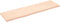 vidaXL - Tafelblad - 180x50x(2-4) - cm - onbehandeld - massief - eikenhout