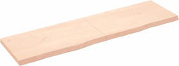 vidaXL - Tafelblad - 180x50x(2-6) - cm - onbehandeld - massief - eikenhout