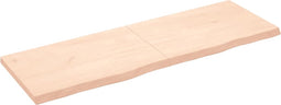 vidaXL - Tafelblad - 180x60x(2-6) - cm - onbehandeld - massief - eikenhout