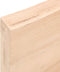vidaXL - Tafelblad - 180x60x(2-6) - cm - onbehandeld - massief - eikenhout