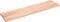 vidaXL - Tafelblad - 200x50x(2-4)cm - behandeld - massief - eikenhout - lichtbruin
