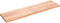 vidaXL - Tafelblad - 200x50x(2-6)cm - behandeld - massief - eikenhout - lichtbruin