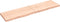 vidaXL - Tafelblad - 200x50x(2-6) - cm - onbehandeld - massief - eikenhout