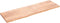 vidaXL - Tafelblad - 200x60x(2-4)cm - behandeld - massief - eikenhout - lichtbruin