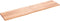 vidaXL - Tafelblad - 220x50x(2-4)cm - behandeld - massief - eikenhout - lichtbruin