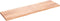 vidaXL - Tafelblad - 220x60x(2-6)cm - behandeld - massief - eikenhout - lichtbruin