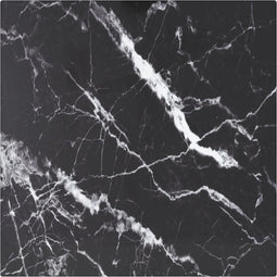 vidaXL - Tafelblad - 30x30 - cm - 6 - mm - gehard - glas - met - marmeren - design - zwart