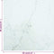 vidaXL - Tafelblad - 30x30 - cm - 6 - mm - gehard - glas - met - marmeren - design - wit