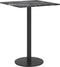 vidaXL - Tafelblad - 30x30 - cm - 6 - mm - gehard - glas - met - marmeren - design - zwart
