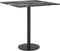 vidaXL - Tafelblad - 40x40 - cm - 6 - mm - gehard - glas - met - marmeren - design - zwart