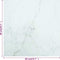 vidaXL - Tafelblad - 40x40 - cm - 6 - mm - gehard - glas - met - marmeren - design - wit