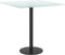 vidaXL - Tafelblad - 40x40 - cm - 6 - mm - gehard - glas - met - marmeren - design - wit
