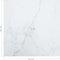vidaXL - Tafelblad - 40x40 - cm - 6 - mm - gehard - glas - met - marmeren - design - wit