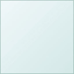 vidaXL - Tafelblad - 40x40 - cm - gehard - glas - transparant