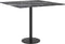 vidaXL - Tafelblad - 50x50 - cm - 6 - mm - gehard - glas - met - marmeren - design - zwart