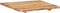 vidaXL - Tafelblad - 58x(50-60)x2,5 - cm - massief - acaciahout