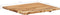 vidaXL - Tafelblad - 58x(50-60)x2,5 - cm - massief - acaciahout