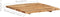 vidaXL - Tafelblad - 58x(50-60)x2,5 - cm - massief - acaciahout