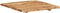 vidaXL - Tafelblad - 58x(50-60)x2,5 - cm - massief - acaciahout