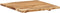 vidaXL - Tafelblad - 58x(50-60)x2,5 - cm - massief - acaciahout