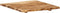 vidaXL - Tafelblad - 58x(50-60)x2,5 - cm - massief - acaciahout
