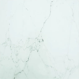 vidaXL - Tafelblad - 60x60 - cm - 6 - mm - gehard - glas - met - marmeren - design - wit