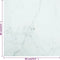 vidaXL - Tafelblad - 60x60 - cm - 6 - mm - gehard - glas - met - marmeren - design - wit
