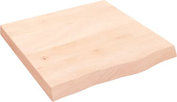 vidaXL - Tafelblad - 60x60x(2-6) - cm - onbehandeld - massief - eikenhout