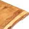vidaXL - Tafelblad - 80x(50-60)x2,5 - cm - massief - acaciahout