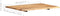 vidaXL - Tafelblad - 80x(50-60)x2,5 - cm - massief - acaciahout